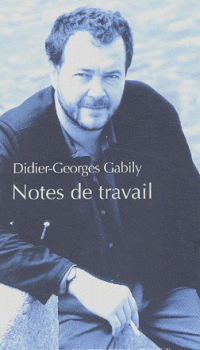 "Notes de travail" de Didier - Georges GABILY ed. actes Sud