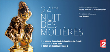 24ème Nuit des Molières- Nominations