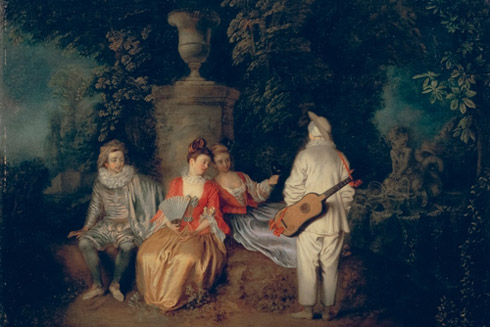 Antoine Watteau – La leçon de musique